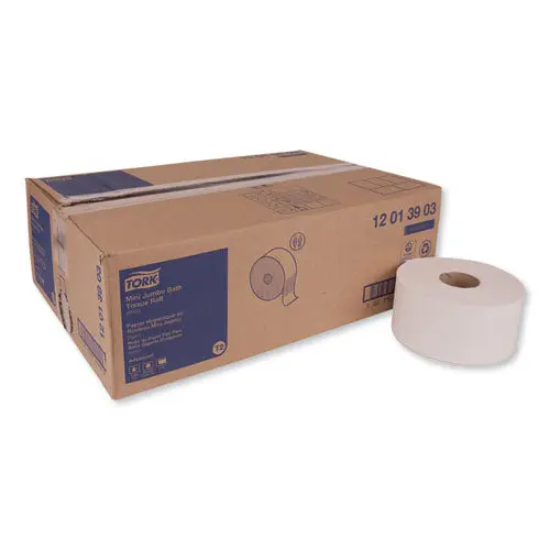 Advanced Jumbo Bath Tissue, Septic Safe, 1-Ply, White, 3.48" X 1200 Ft ,12 Rolls-Carton 1