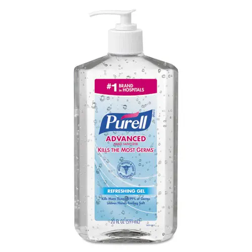 Advanced Refreshing Gel Hand Sanitizer, Clean Scent, 20 Oz Pump Bottle, 12-Carton 1