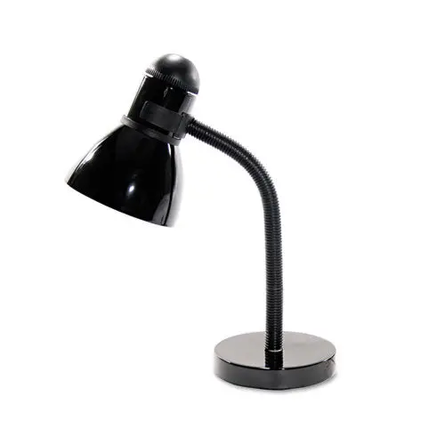 Advanced Style Incandescent Gooseneck Desk Lamp, 5.5"W X 7.5"D X 16.5"H, Black 1