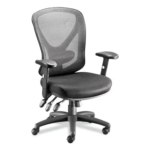 Alera Aeson Series Multifunction Task Chair, Supports Up To 275 Lb, 15" To 18.82" Seat Height, Black Seat-Back, Black Base 1