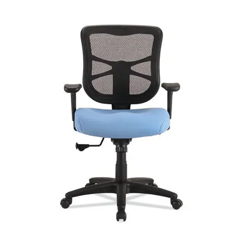 Alera Elusion Series Mesh Mid-Back Swivel-Tilt Chair, Supports Up To 275 Lb, 17.9" To 21.8" Seat Height, Light Blue Seat 1