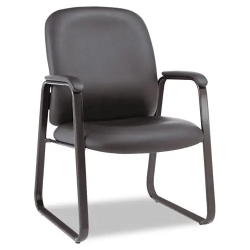 Alera Genaro High-Back Guest Chair, 24.60" X 24.80" X 36.61", Black Seat-Black Back, Black Base 1
