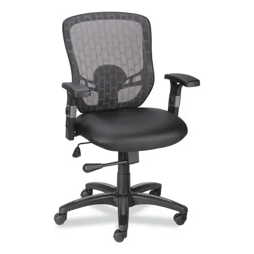 Alera Linhope Chair, Supports Up To 275 Lb, Black Seat-Back, Black Base 1
