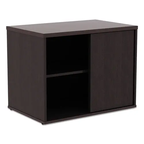 Alera Open Office Low Storage Cab Cred, 29 1-2W X 19 1-8D X 22 7-8H, Espresso 1