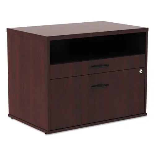 Alera Open Office Series Low File Cabient Credenza, 29.5W X 19.13D X 22.88H, Mahogany 1