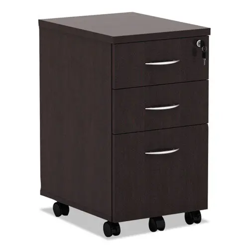 Alera Valencia Mobile Box-Box-File Pedestal File, 15.88W X 20.5D X 28.38H, Espresso 1