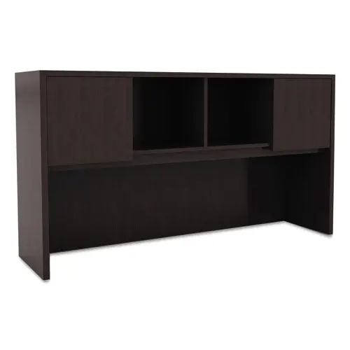 Alera Valencia Series Hutch With Doors, 58.88W X 15D X 35.38H, Espresso 1