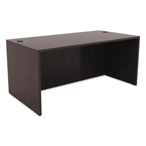 Alera Valencia Series Straight Desk Shell, 59.13W X 29.5D X 29.63H, Espresso 1
