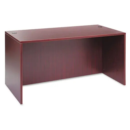 Alera Valencia Series Straight Desk Shell, 59.13W X 29.5D X 29.63H, Mahogany 1