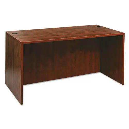 Alera Valencia Series Straight Desk Shell, 59.13W X 29.5D X 29.63H, Medium Cherry 1