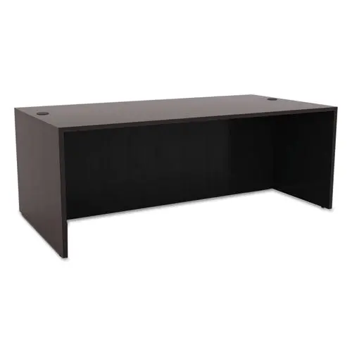 Alera Valencia Series Straight Front Desk Shell, 71W X 35.5D X 29.63H, Espresso 1