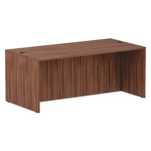 Alera Valencia Series Straight Front Desk Shell, 71W X 35.5D X 29.63H, Modern Walnut 1