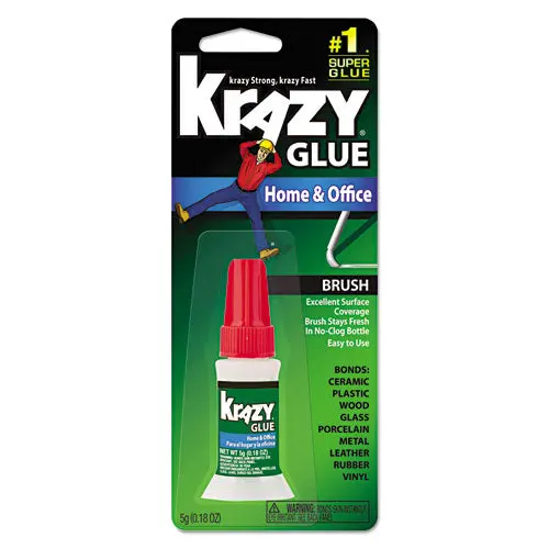 All Purpose Brush-On Krazy Glue, 0.18 Oz, Dries Clear 1