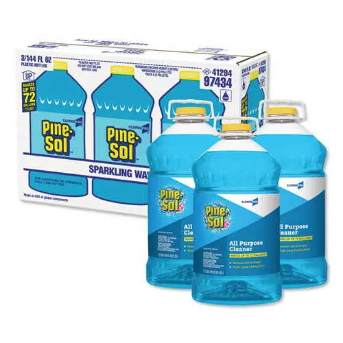 All Purpose Cleaner, Sparkling Wave, 144 Oz Bottle, 3-Carton 1