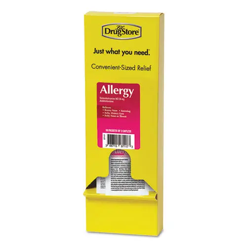 Allergy Relief Tablets, Refill Pack, Two Tablets-Packet, 50 Packets-Box 1