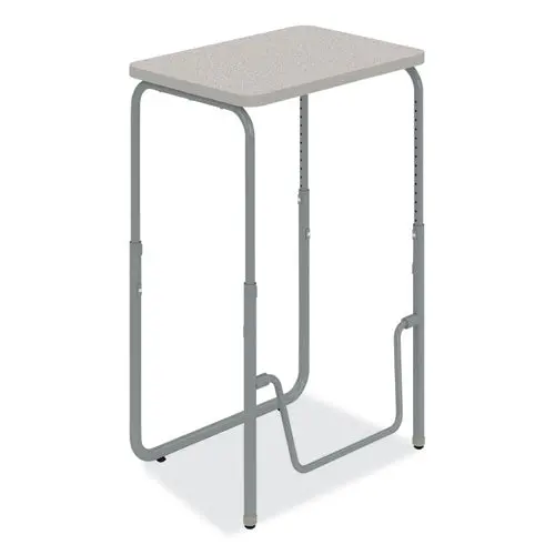 Alphabetter 2.0 Height-Adjustable Student Desk With Pendulum Bar, 27.75" X 19.75" X 29" To 43", Pebble Gray 1