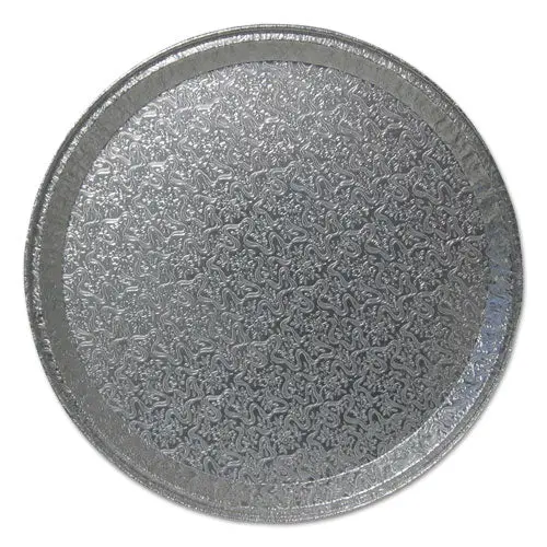 Aluminum Cater Trays, Flat Tray, 16" Diameter X 0.81"H, Silver, 50-Carton 1