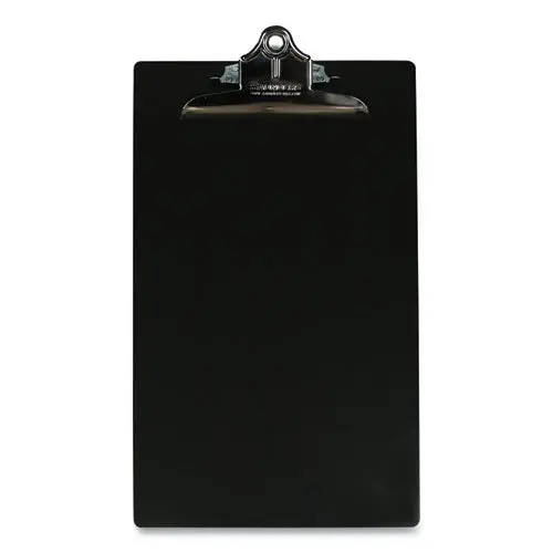 Aluminum Clipboard, 1" Clip Capacity, Holds 8.5 X 14 Sheets, Black 1