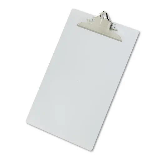 Aluminum Clipboard W-High-Capacity Clip, 1" Clip Cap, 8 1-2 X 14 Sheets, Silver 1