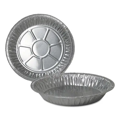 Aluminum Pie Pans, Deep, 32.7 Oz, 9" Diameter X 1.31", Silver, 500-Carton 1