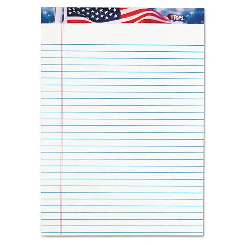 American Pride Writing Pad, Wide-Legal Rule, 8.5 X 11.75, White, 50 Sheets, 12-Pack 1