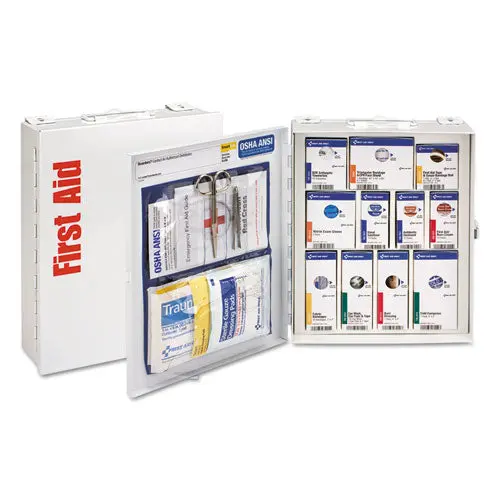 Ansi 2015 Smartcompliance General Business First Aid Station Class A, No Meds, 25 People, 94 Pieces, Metal Case 1