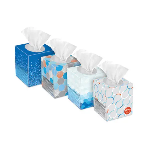 Anti-Viral Facial Tissue, 3-Ply, 55 Sheets-Box, 27 Boxes-Carton 1