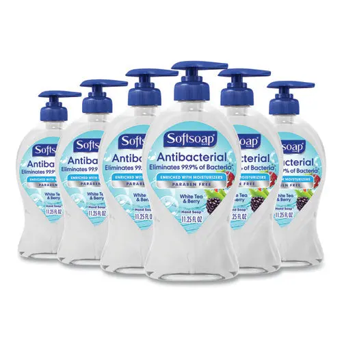 Antibacterial Hand Soap, White Tea And Berry Fusion, 11.25 Oz Pump Bottle, 6-Carton 1