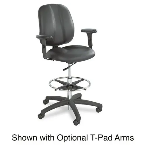 Apprentice Ii Extended-Height Chair, 32" Seat Height, Supports Up To 250 Lbs., Black Seat-Black Back, Black Base 1