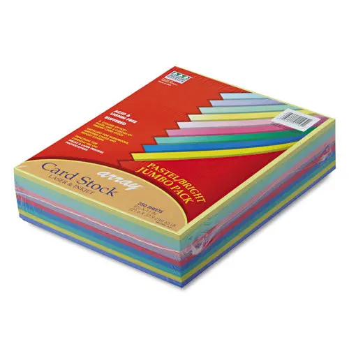 Array Card Stock, 65Lb, 8.5 X 11, Assorted, 250-Pack 1