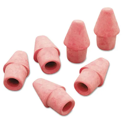 Arrowhead Eraser Caps, Pink, Elastomer, 144-Box 1