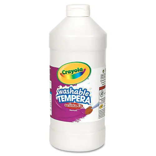 Artista Ii Washable Tempera Paint, White, 32 Oz 1