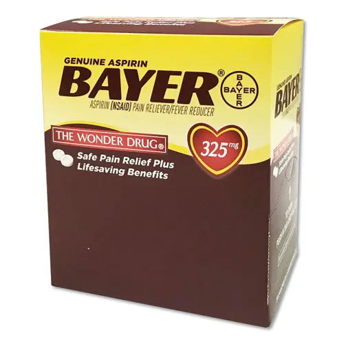 Aspirin Tablets, Two-Pack, 50 Packs-Box 1