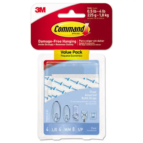 Assorted Refill Strips, Clear, 16-Pack 1