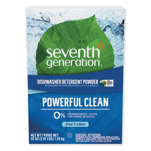Automatic Dishwasher Powder, Free And Clear, 45Oz Box 1