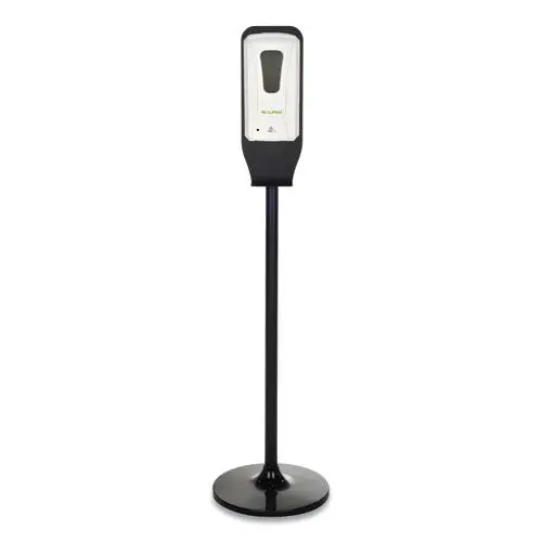 Automatic Hands-Free Foam Hand Sanitizer-Soap Dispenser With Floor Stand, 1,200 Ml, 6 X 4.4 X 45, White-Black Stand 1