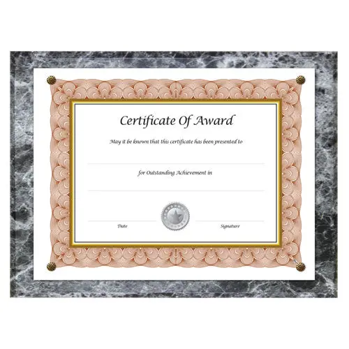Award-A-Plaque Document Holder, Acrylic-Plastic, 10-1-2 X 13, Black 1
