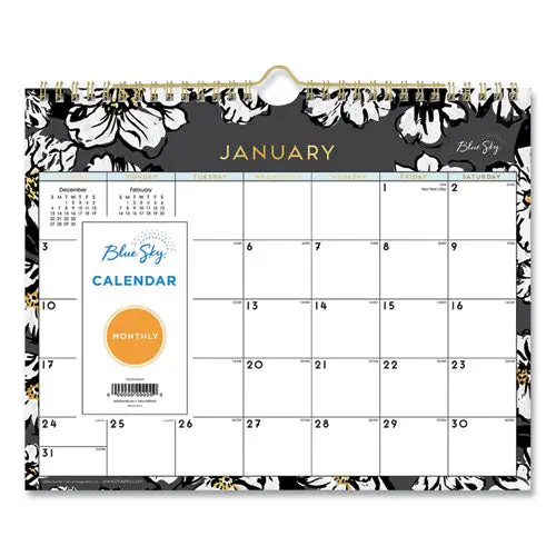 Baccara Dark Wall Calendar, 11 X 8.75, 2022 1