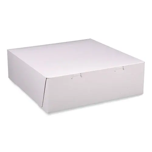 Bakery Boxes, 12 X 12 X 4, White, Paper, 100/Carton 1