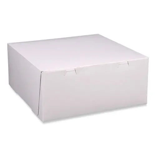 Bakery Boxes, 12 X 12 X 5, White, Paper, 100/Carton 1