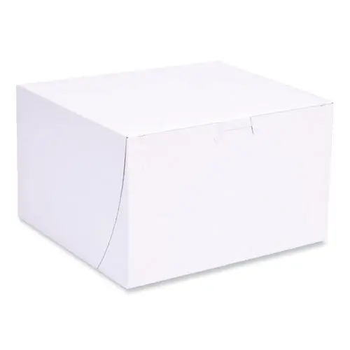 Bakery Boxes, 8 X 8 X 5, White, Paper, 100/Carton 1