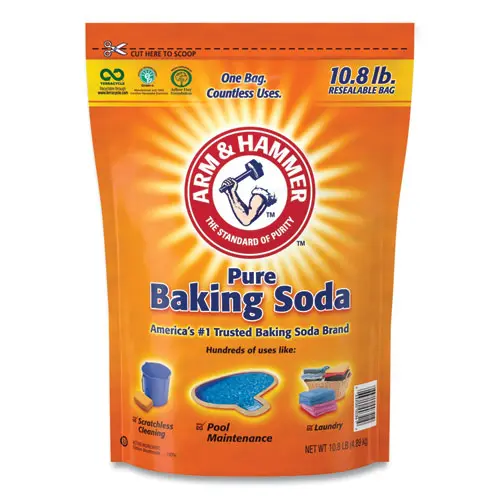 Baking Soda, 10.8 Lb Bag, 4/Carton 1