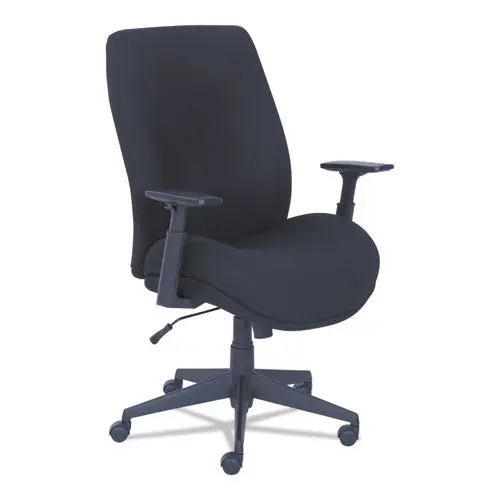 Baldwyn Series Mid Back Task Chair, Supports Up To 275 Lbs., Black Seat-Black Back, Black Base 1