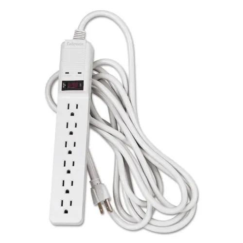 Basic Home-Office Surge Protector, 6 Outlets, 15 Ft Cord, 450 Joules, Platinum 1