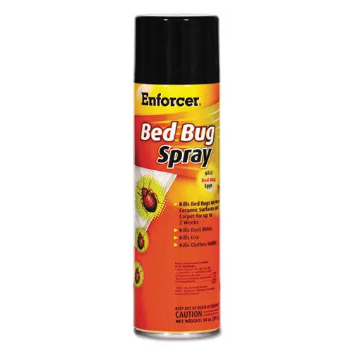 Bed Bug Spray, 14 Oz Aerosol, For Bed Bugs-Dust Mites-Lice-Moths, 12-Carton 1