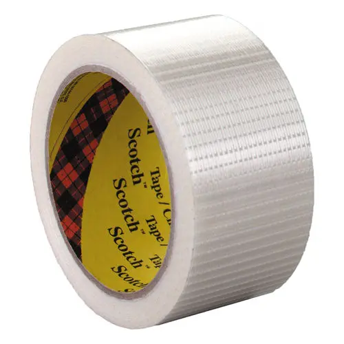 Bi-Directional Filament Tape, 3" Core, 50 Mm X 50 M, Clear 1