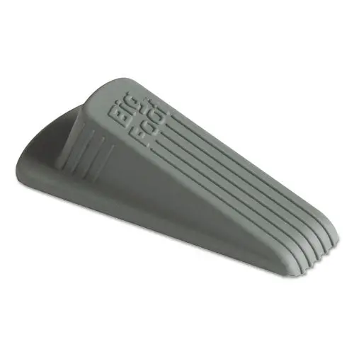 Big Foot Doorstop, No-Slip Rubber, 2.25W X 4.75D X 1.25H, Gray, 12-Pack 1
