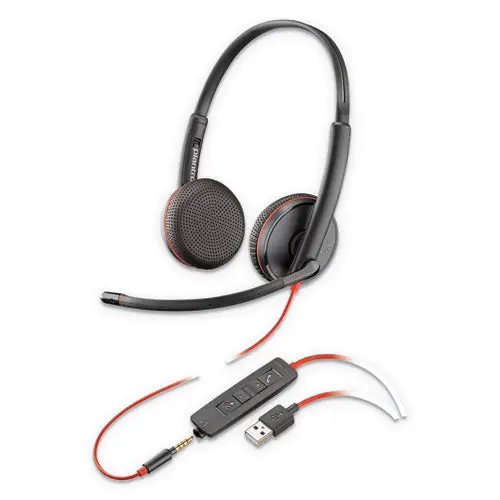 Blackwire 3225, Binaural, Over The Head Headset 1