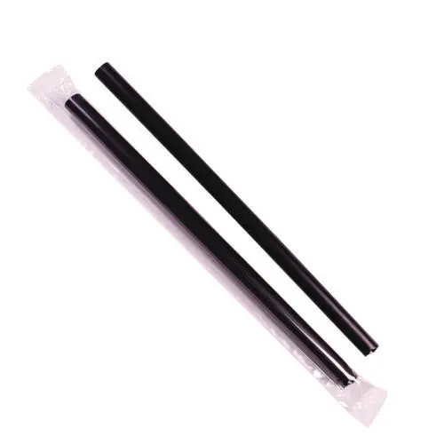 Boba Straws, 9", Black, 1,600/Carton 1