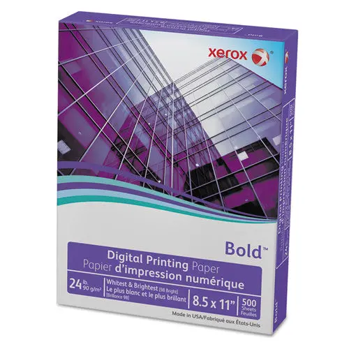 Bold Digital Printing Paper, 98 Bright, 24Lb, 8.5 X 11, White, 500-Ream 1